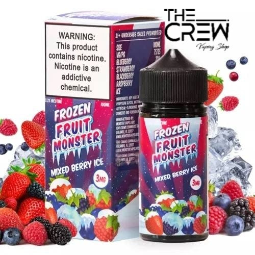 Mixed Berry Ice de Fruit Monster 100 ML - The Crew Vape Shop