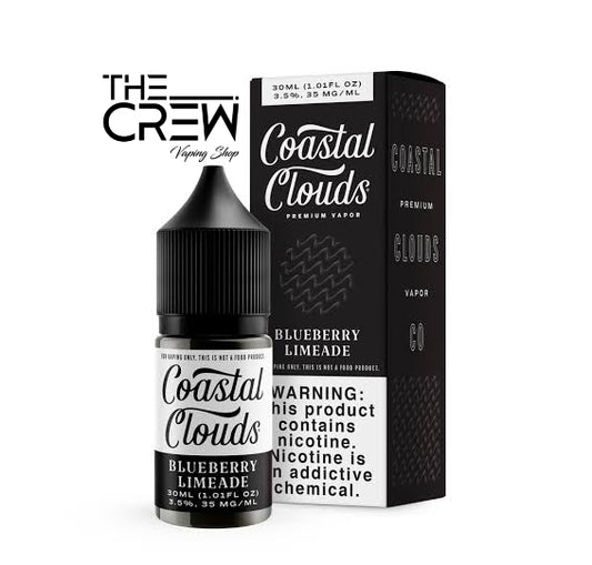 Coastal Clouds Nic Salt Blueberry Limeade 30ml.