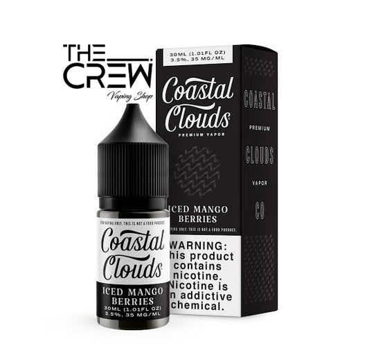 Coastal Clouds Nic Salt Iced Mango Berries 30ml.