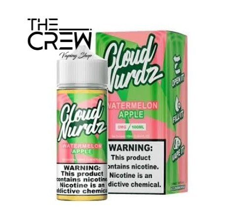 Cloud Nurdz  Watermelon Apple 100ml. - The Crew Vape Shop