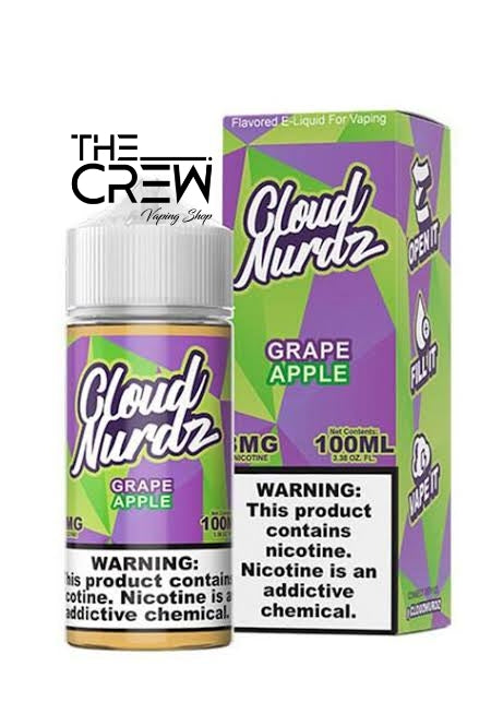 Cloud Nurdz - Grape Apple 100 ML - The Crew Vape Shop