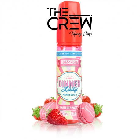 Dinner Lady Strawberry Macaroon 60ml.